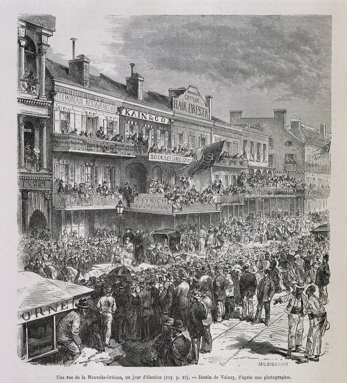 1875 seçim gününde New Orleans