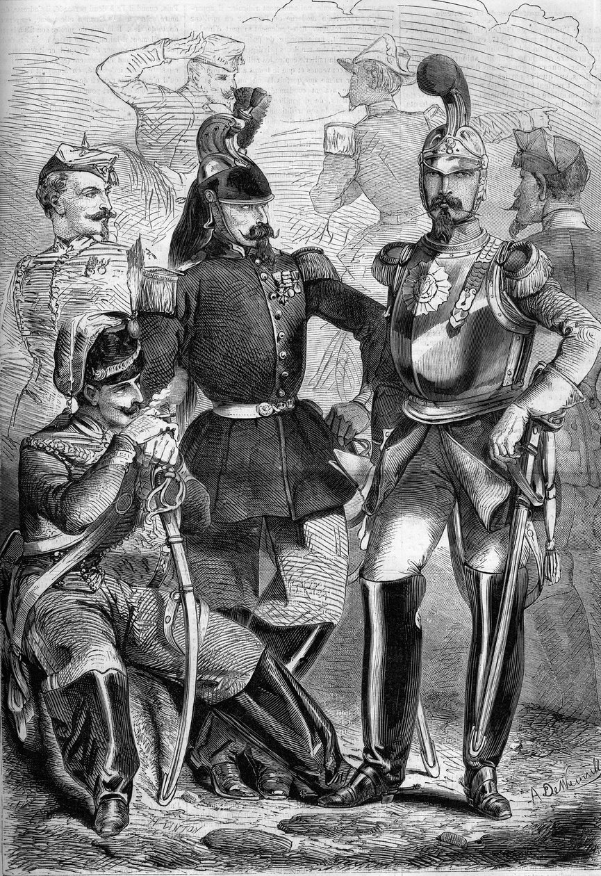 Fransız süvarilerinin üniformaları by French School