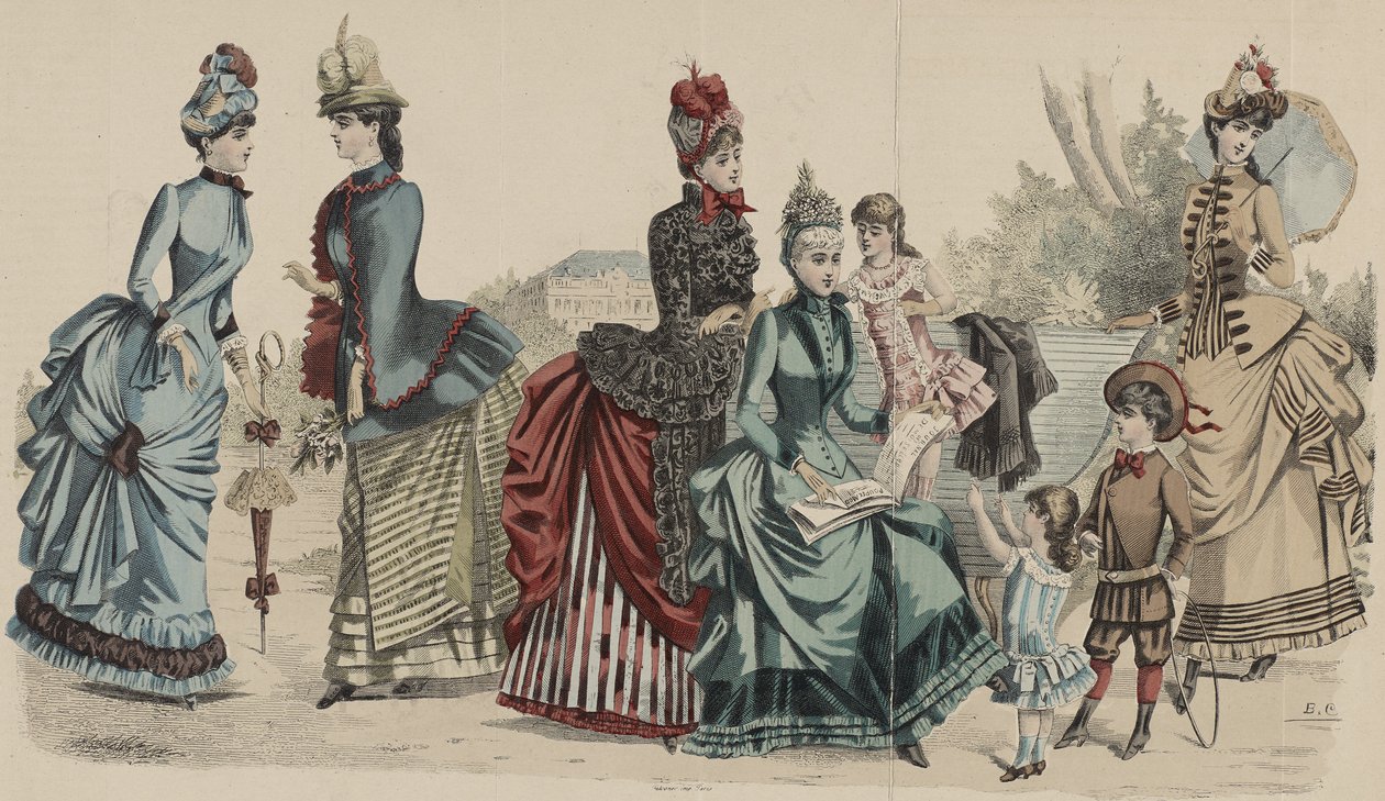 İsimsiz, 1885 (el boyaması gravür) by French School