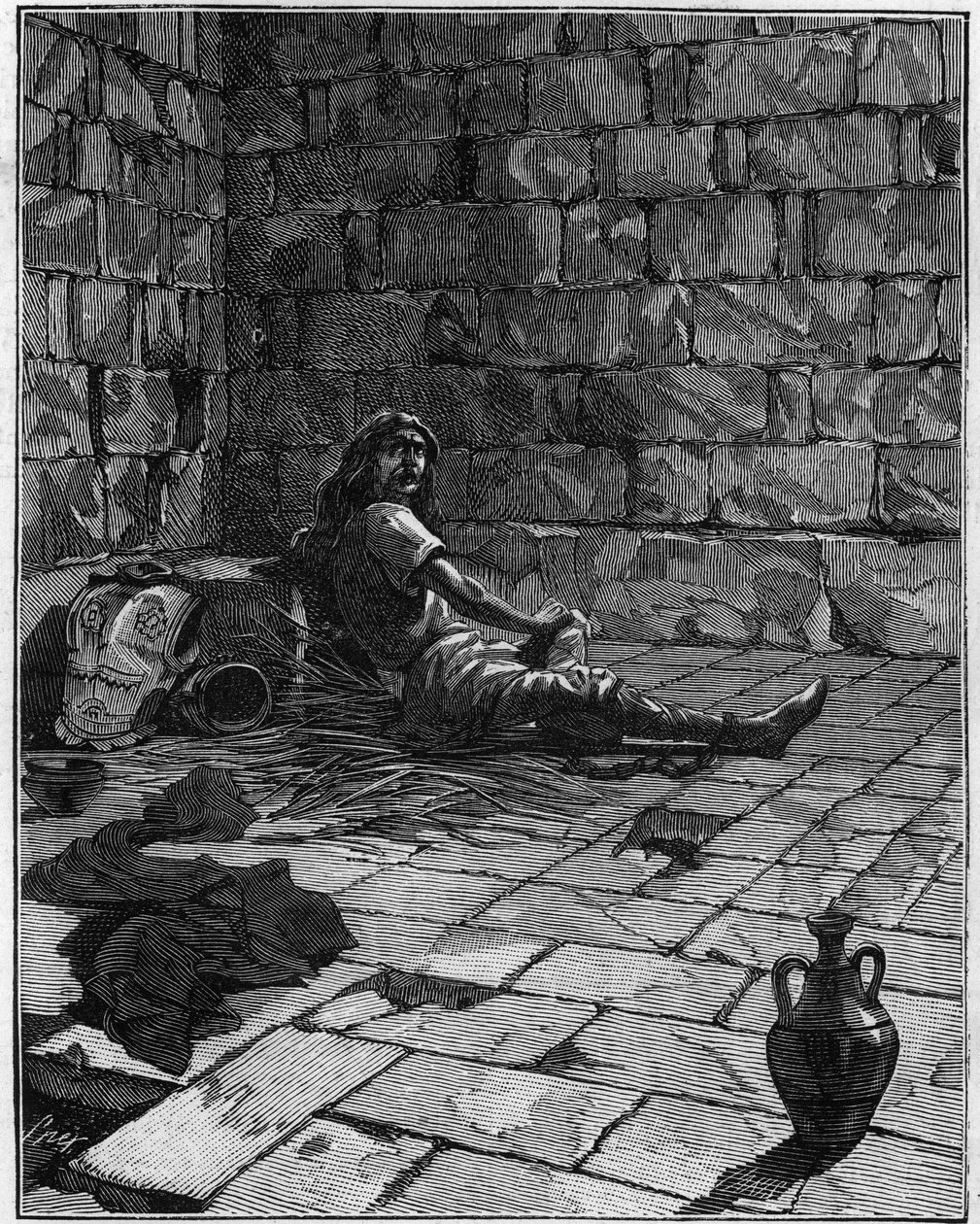 Galyalı bir lider olan Vercingetorix (MÖ 72-46), altı yıl hapiste kaldı. by French School