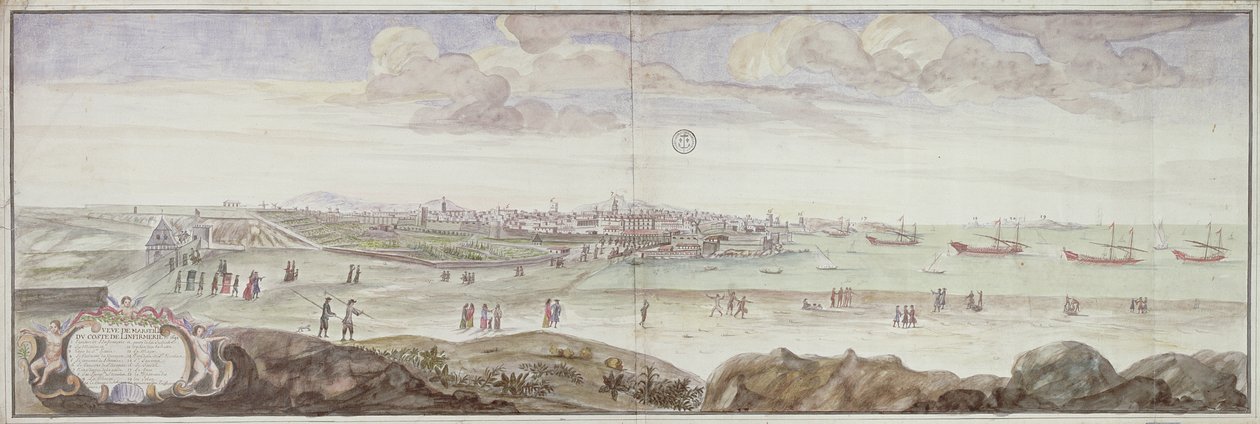 Revirin yanından görünüm, Marsilya, 1698 by French School