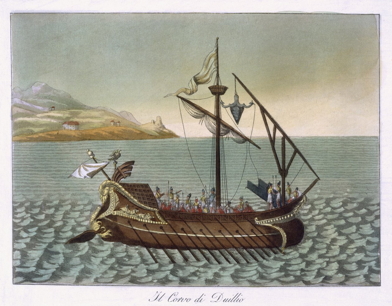 G. Duillus tarafından kullanılan Corvus, Deniz Vinci, 1796 by French School