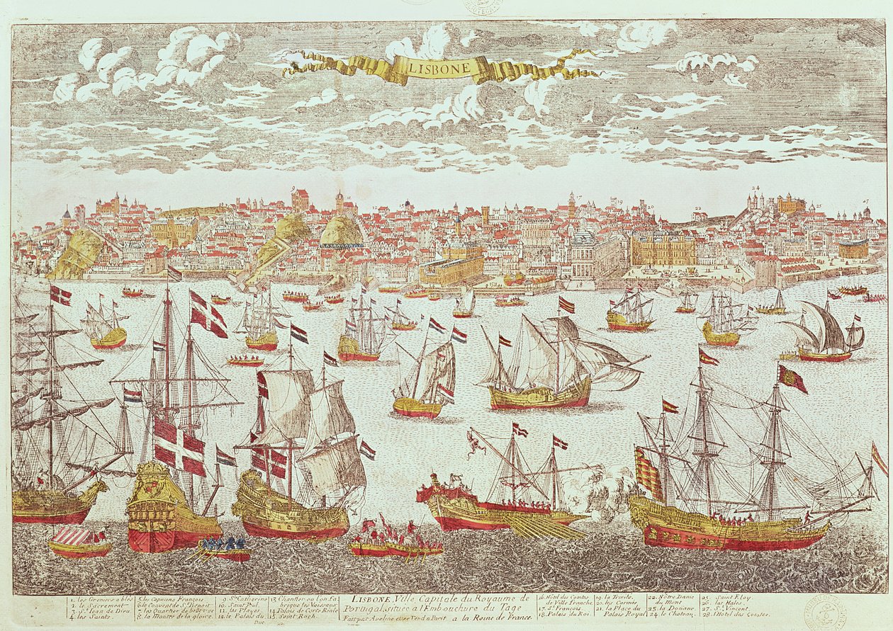 Lizbon manzarası by French School