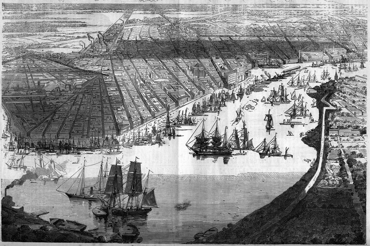 New Orleans City (New Orleans), Amerika Birleşik Devletleri (Amerika Birleşik Devletleri) görünümü by French School