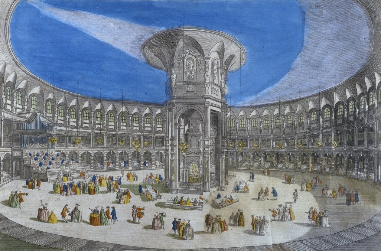 Öğle yemeği partisinin görünümü, Ranelagh bahçeleri, rotunda