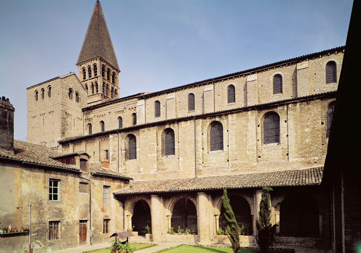 St. Ardain manastırının görünümü, 10-11. yüzyıl by French School