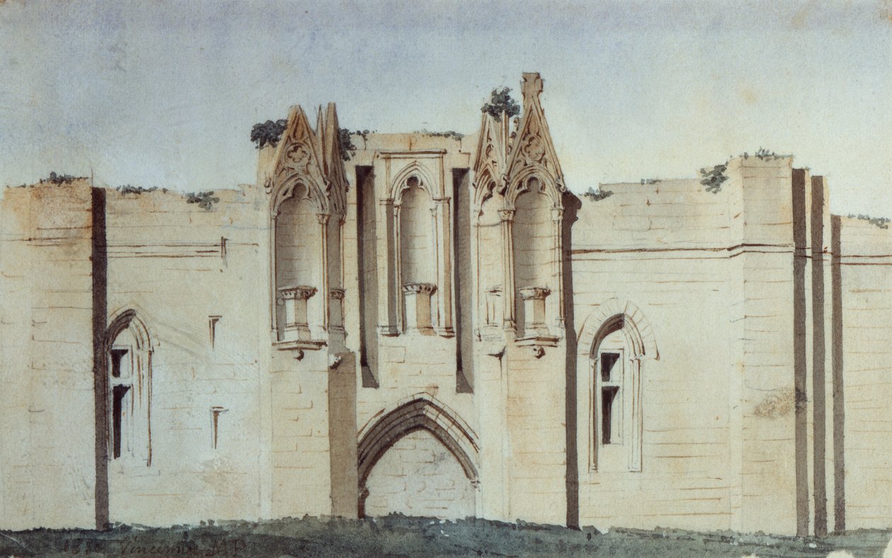 Vincennes Kalesi, Tour de Salves (suluboya) by French School