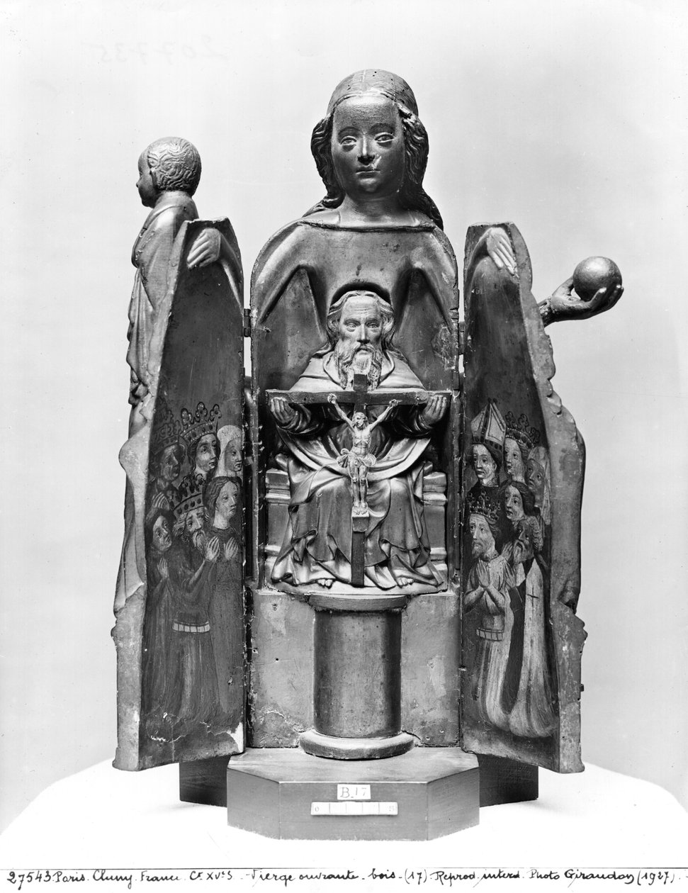 Virgin (açılır), 15. yüzyılın başları (polikrom ahşap) (ayrıca bkz. 207734) by French School