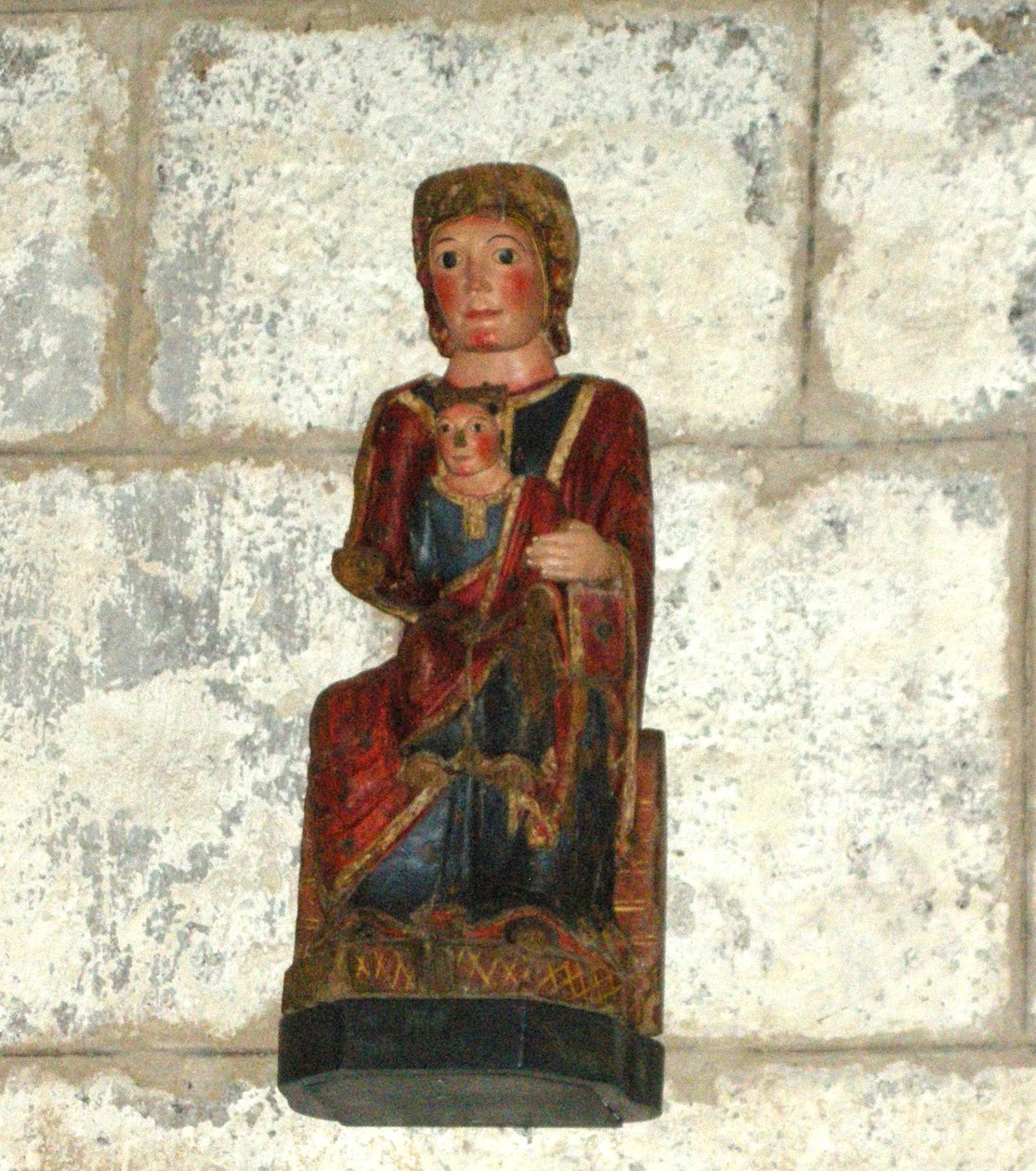 Bakire ve Çocuk (ahşap) by French School