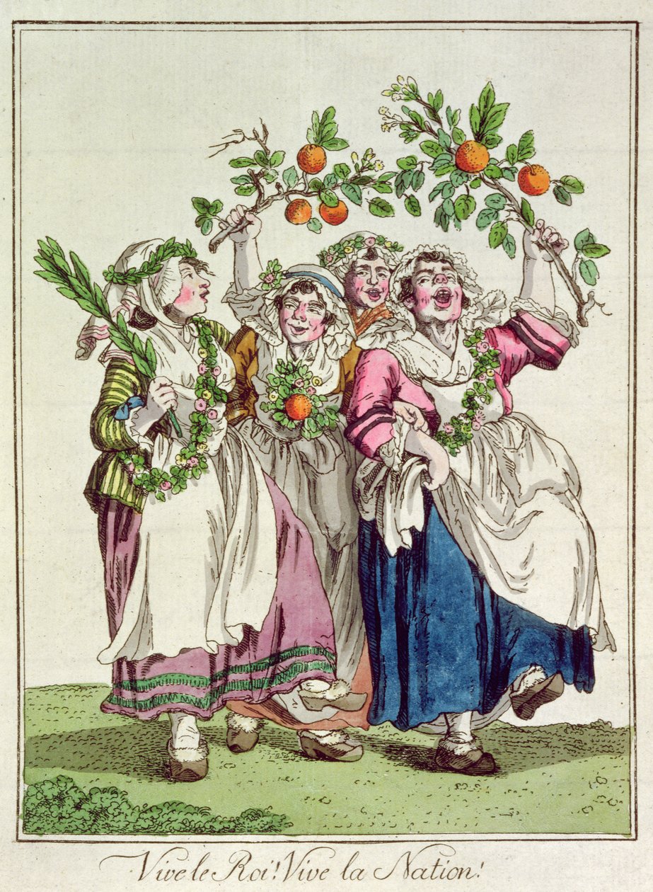 Kralım çok yaşa! Yaşasın Ulus !, 1789 by French School