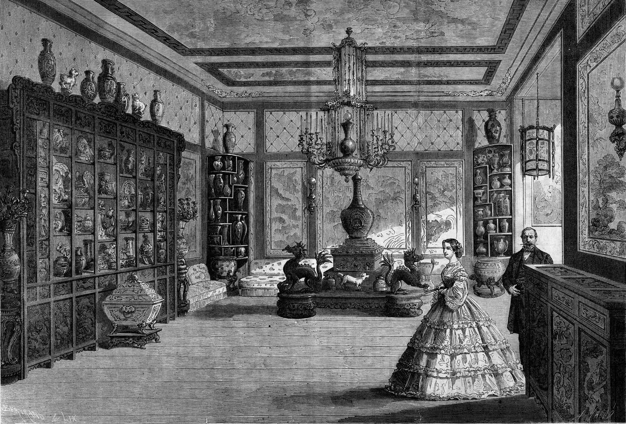 1863 yılında Chateau de Fontainebleau