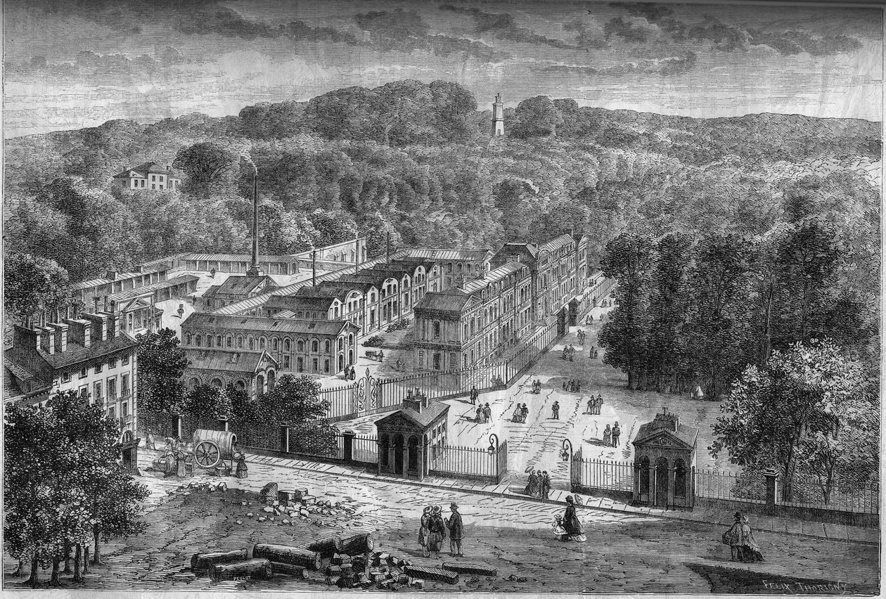 Saint Cloud parkında mimar Laudin