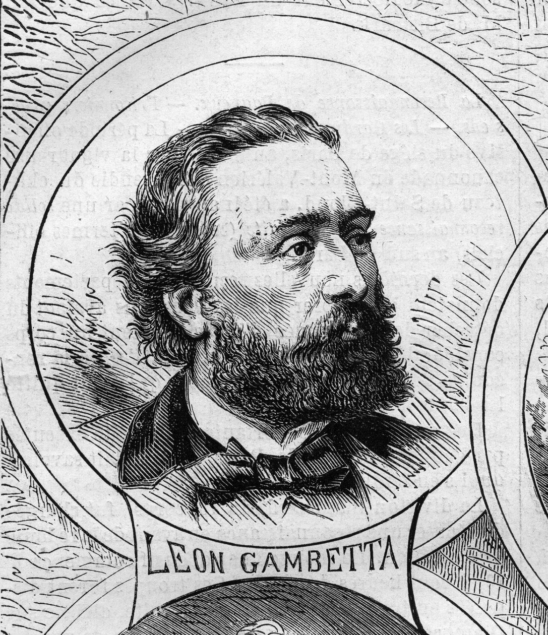 1870 Savaşı - Ulusal Savunma Hükümeti: 1870 geçici hükümetinin üyesi Leon Gambetta