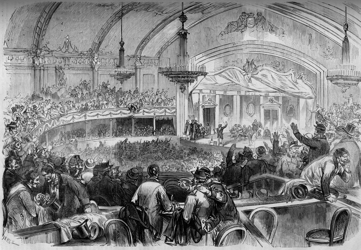 1870 Savaşı - ateşkes sırasında yasama seçimleri - Şubat 1871: Ulusal Meclis adaylarının ilanı için Paris