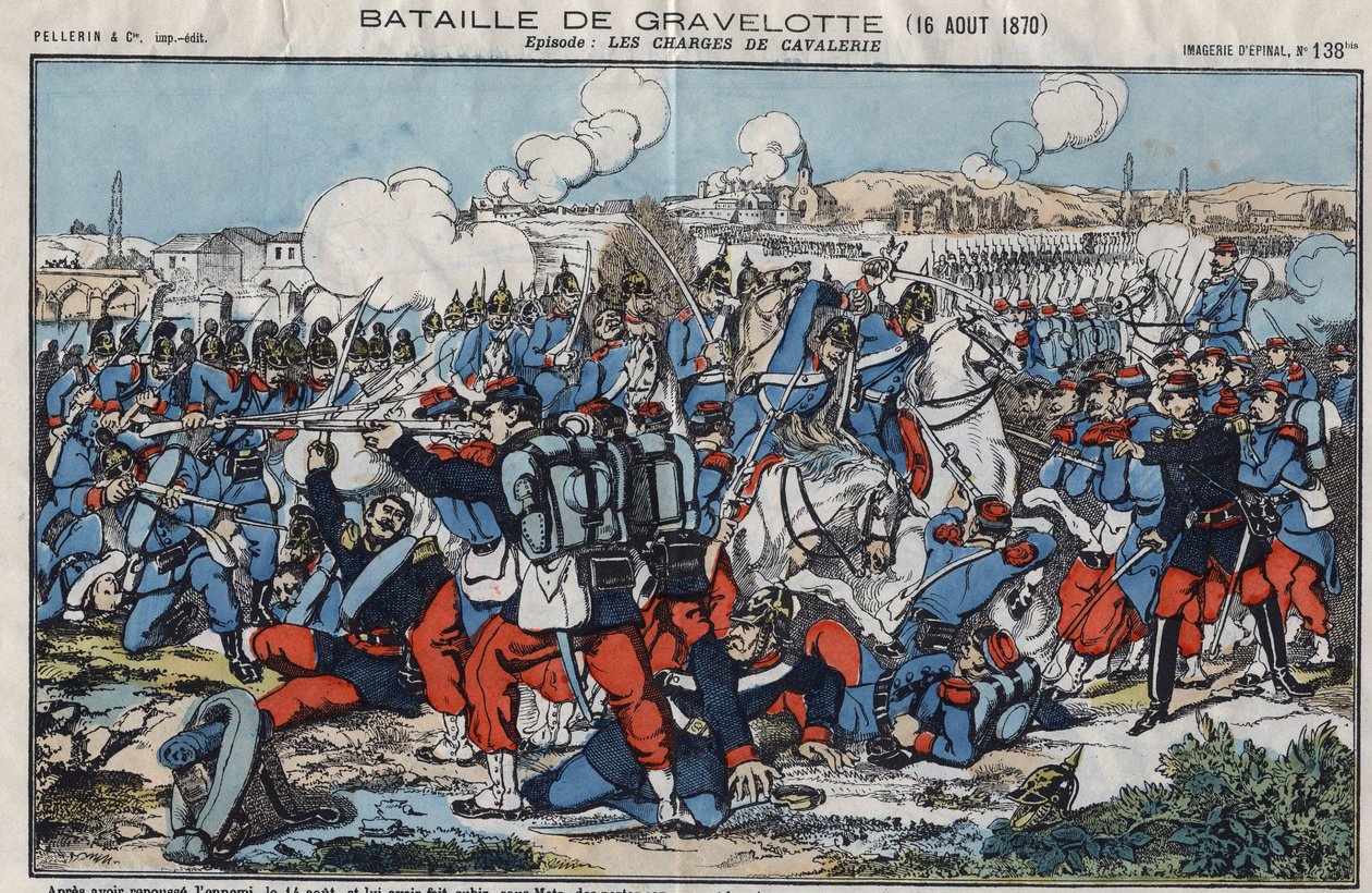 1870 Fransa ve Prusya arasındaki savaş. Gravelotte Muharebesi (veya Saint Privat veya Saint Privat Muharebesi), Ağustos 1870. by French School