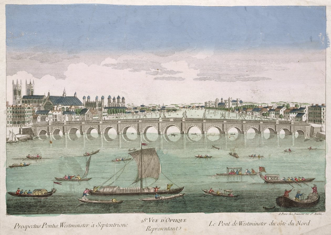 Westminster Köprüsü, Londra by French School
