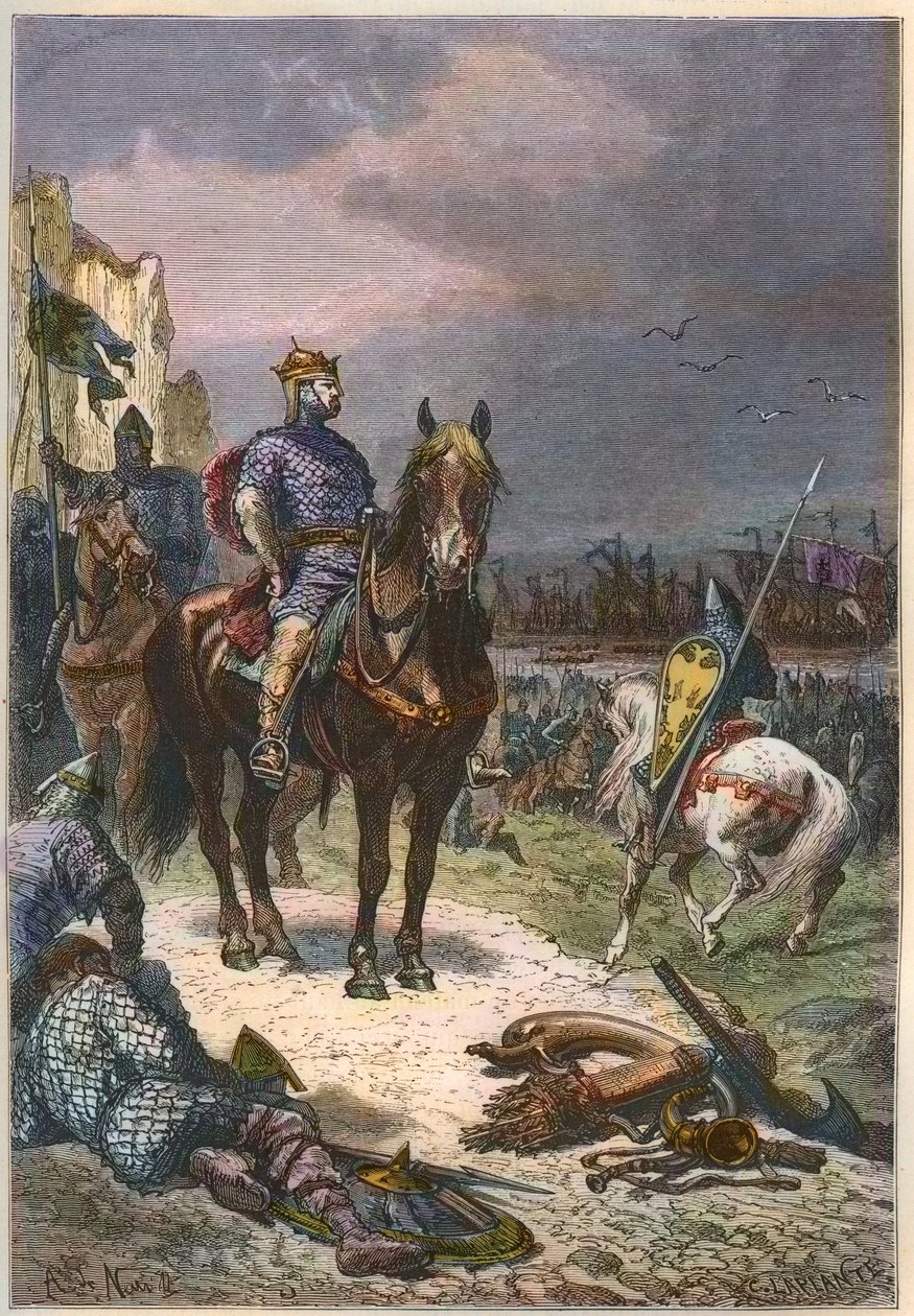 Fatih William (Normandiya Kralı II. William veya İngiltere Kralı I. William) by French School