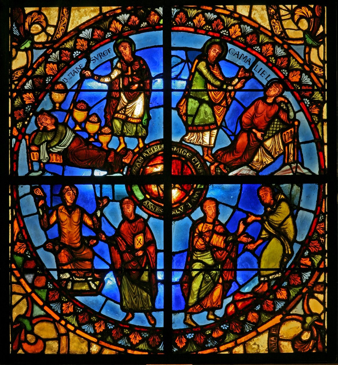 St Stephens kalıntılarının hikayesini gösteren Pencere Hazine-D by French School