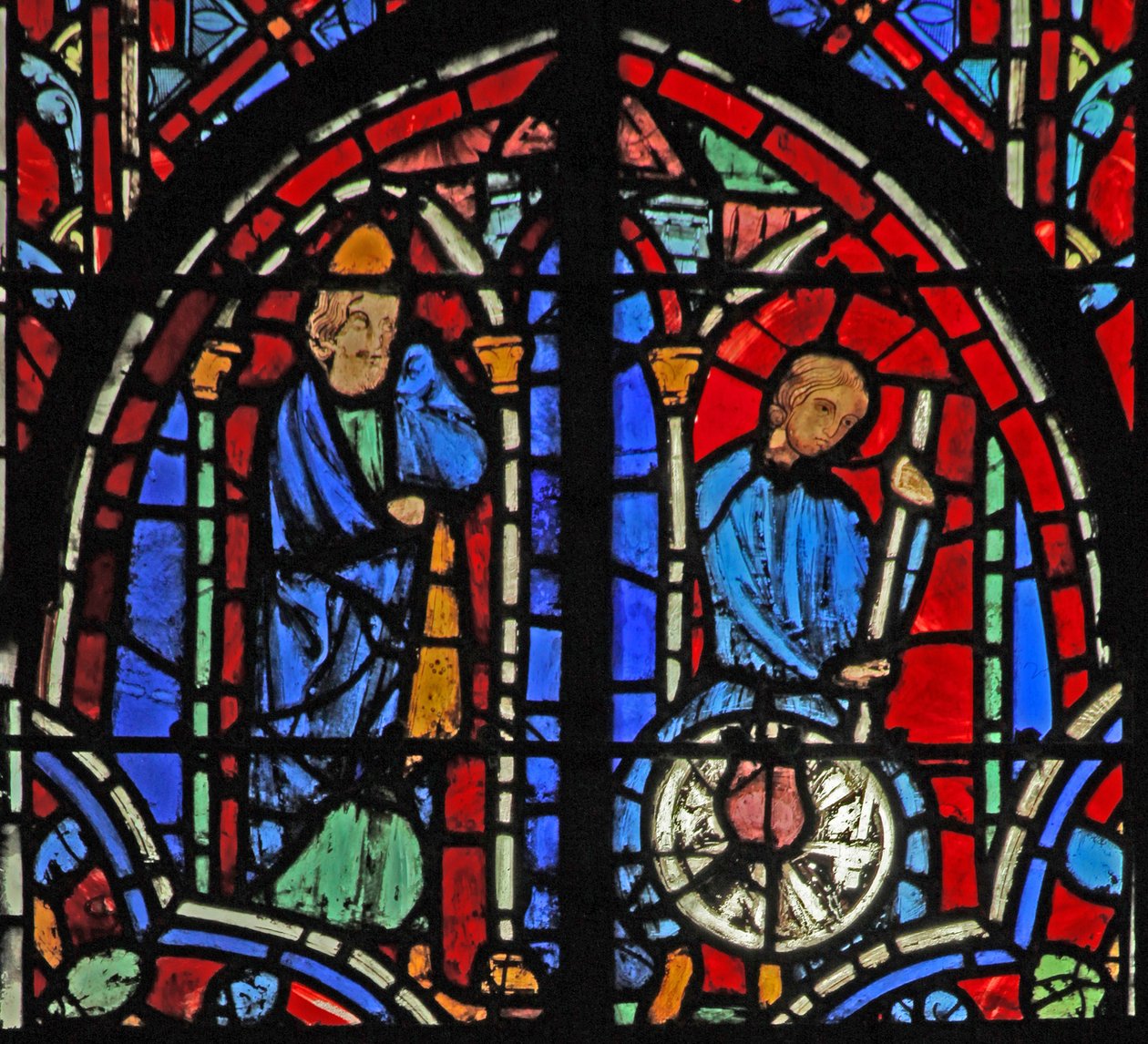 Pencere w11 Jeremiah ve çömlekçi Jer XVIII 2-6 by French School