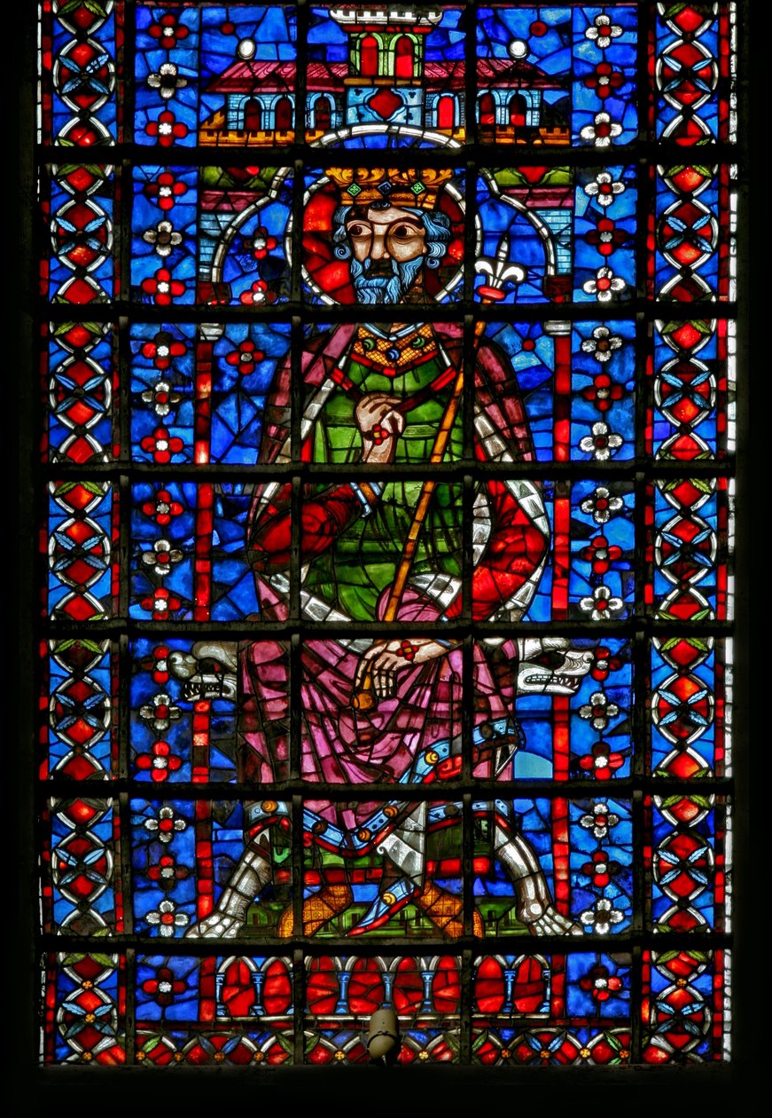 Bir şahı gösteren pencere w127 (alttaki şekil) by French School
