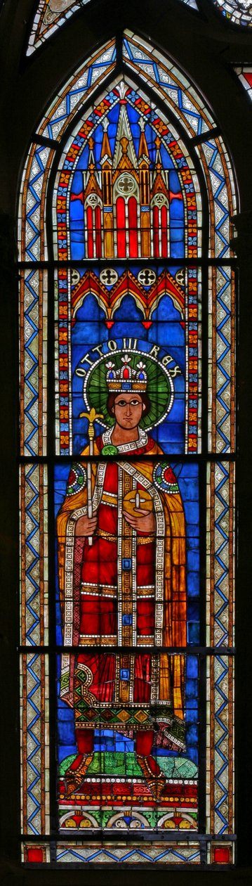 İmparator Otto III'ü gösteren pencere w13 by French School