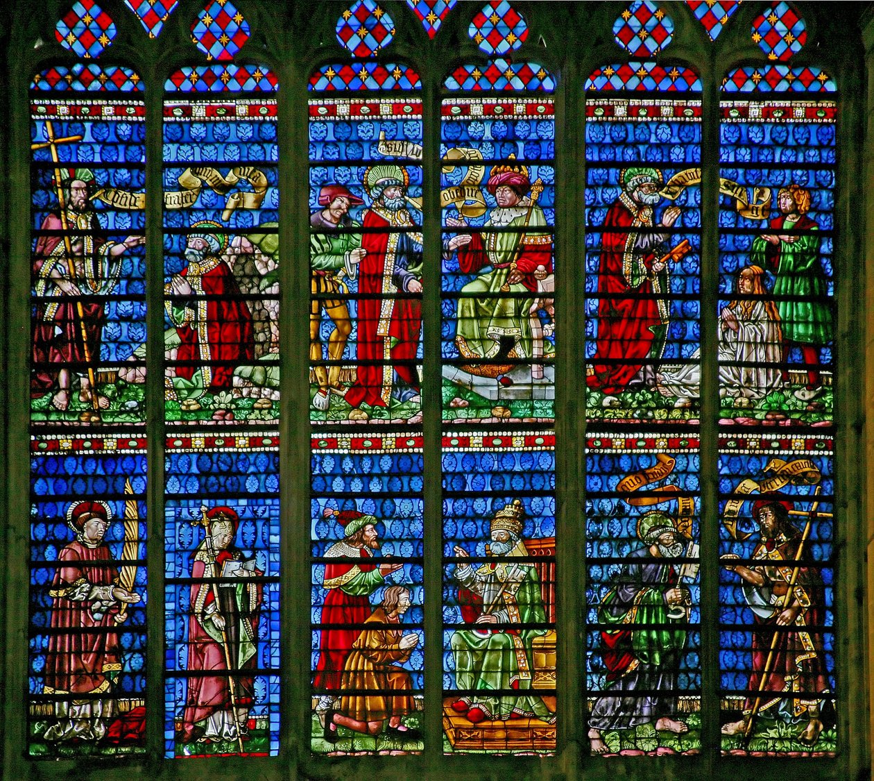 St Peter ve St Paul penceresini gösteren w227 penceresi by French School