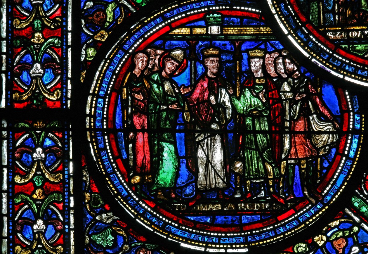 Henry II ve Louis VII ile St Thomas Becket