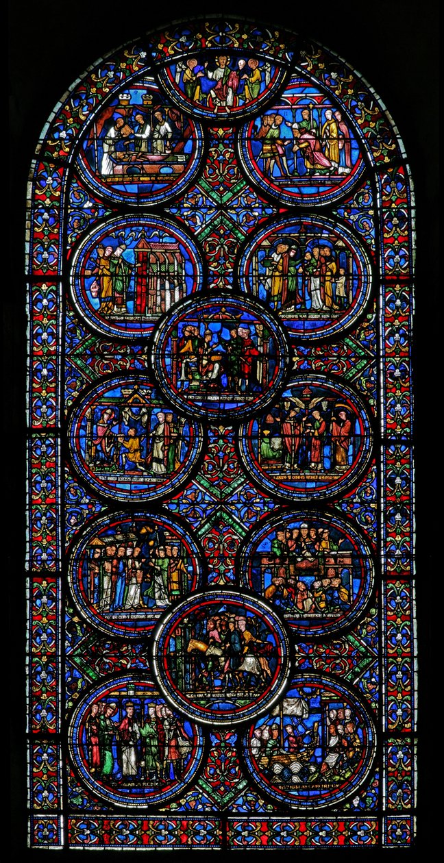 St Thomas Becket penceresini gösteren w23 penceresi by French School