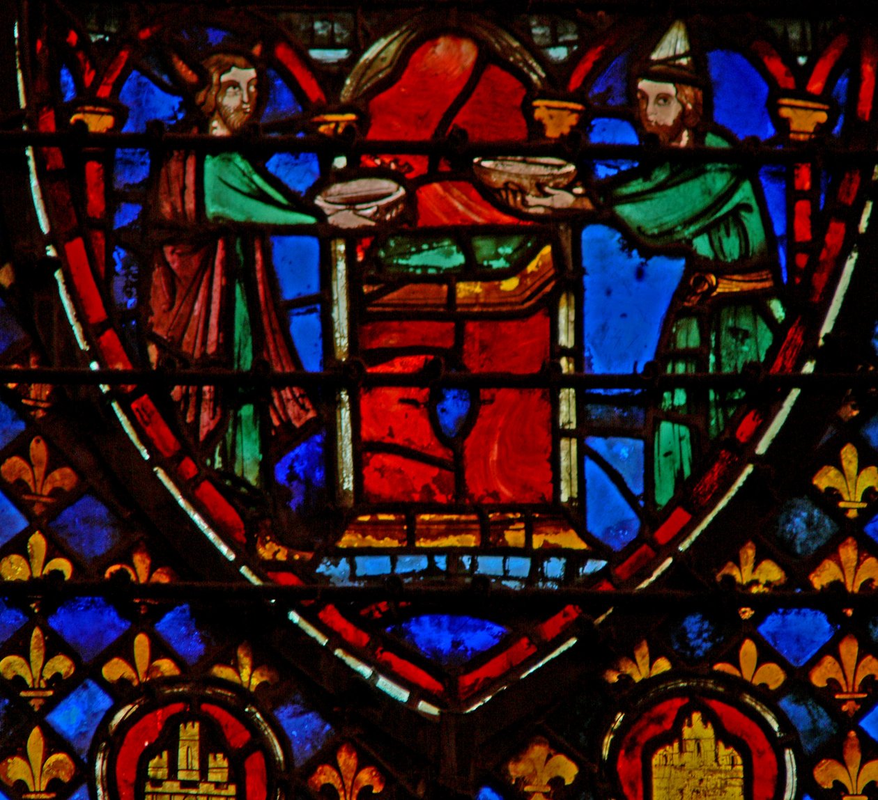 Pencere w3 Musa ve Aaron Numb VII tarafından kutsanan Mişkan VII 1 by French School