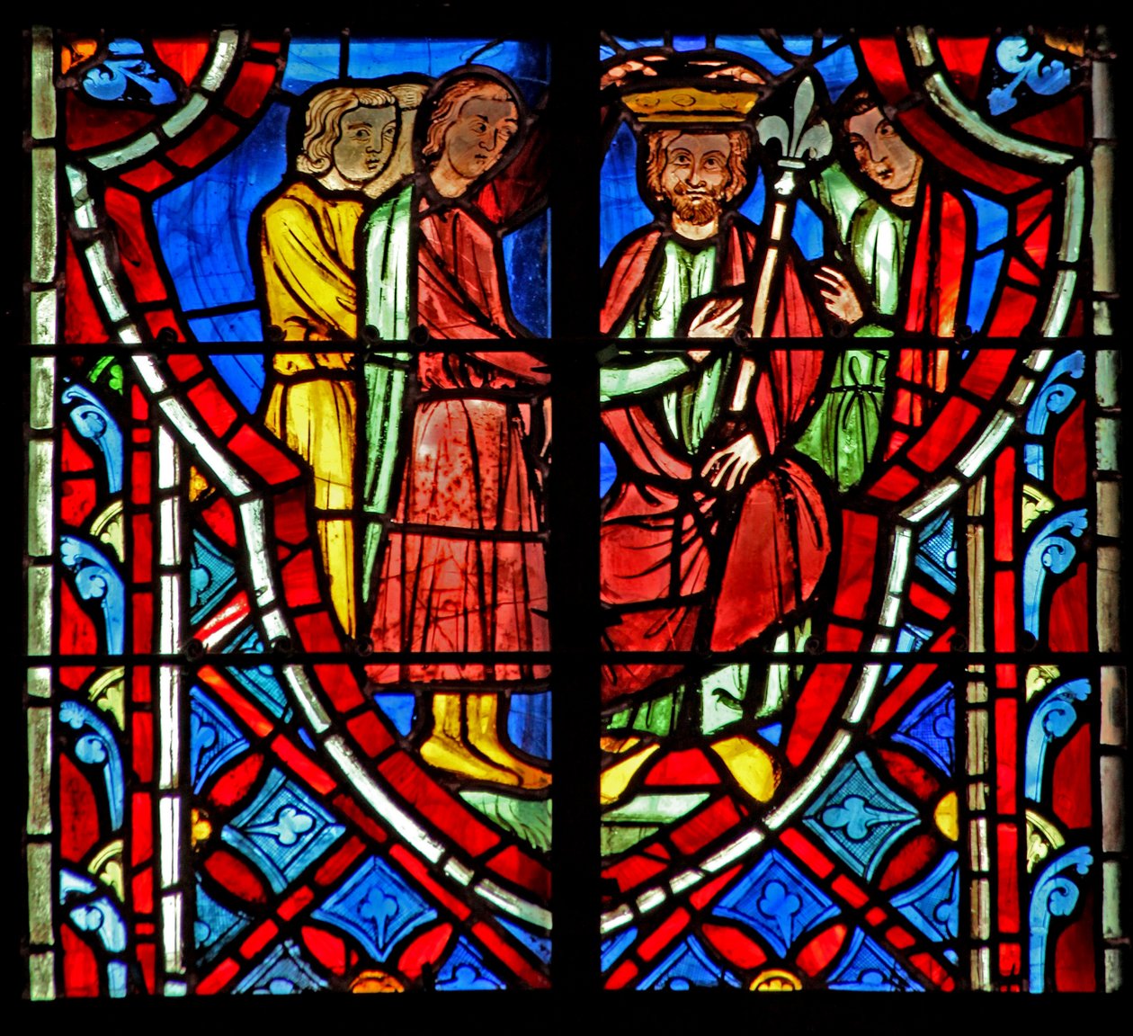 Pencere w5 Gideon hükümdar ilan edildi. Hakimler VIII 22 by French School