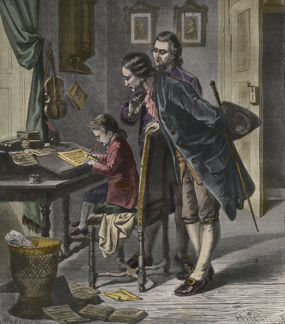 Wolfgang Amadeus Mozart, babası Leopold