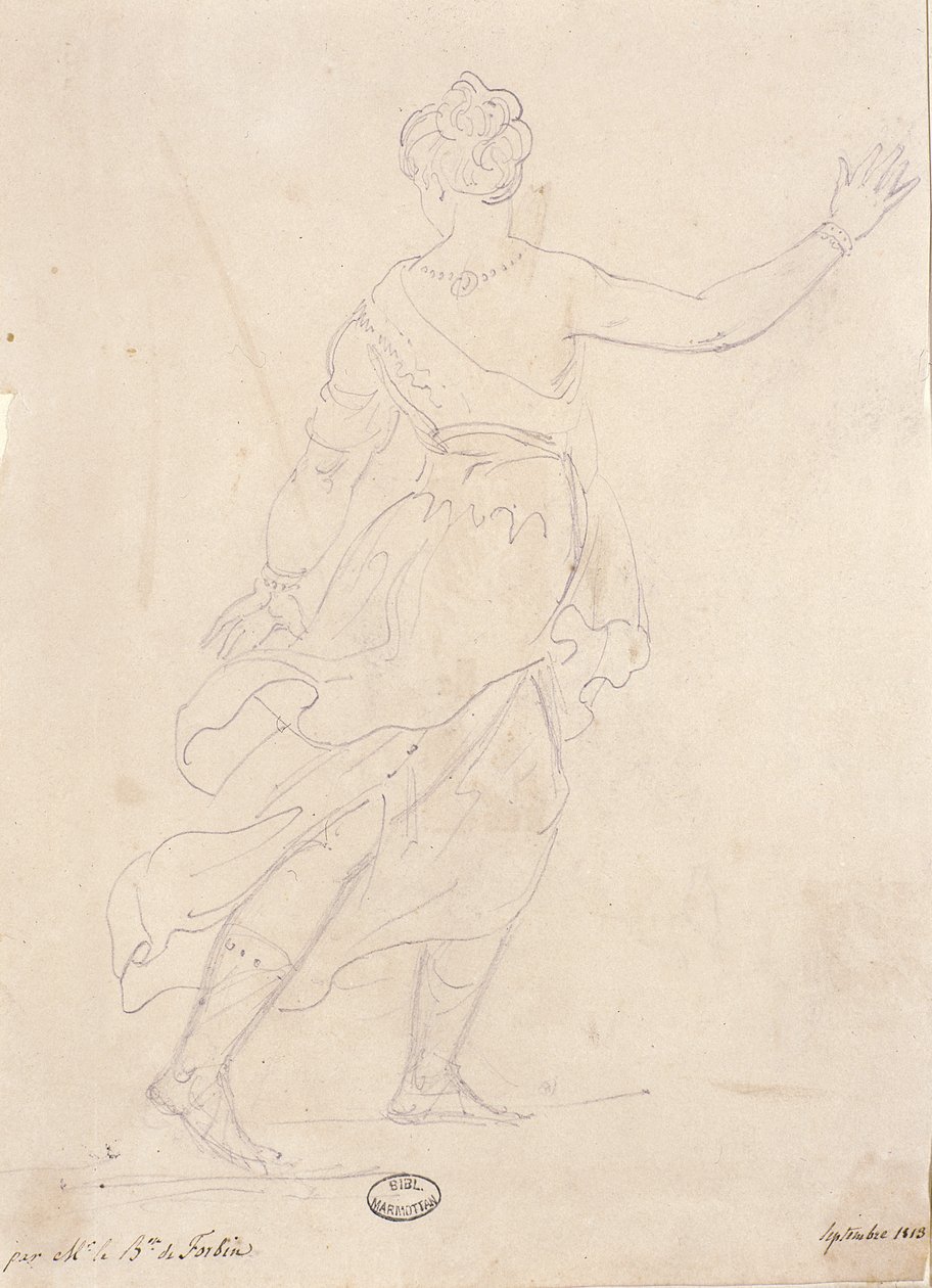 Arkadan gelen kadın, 1813 by French School