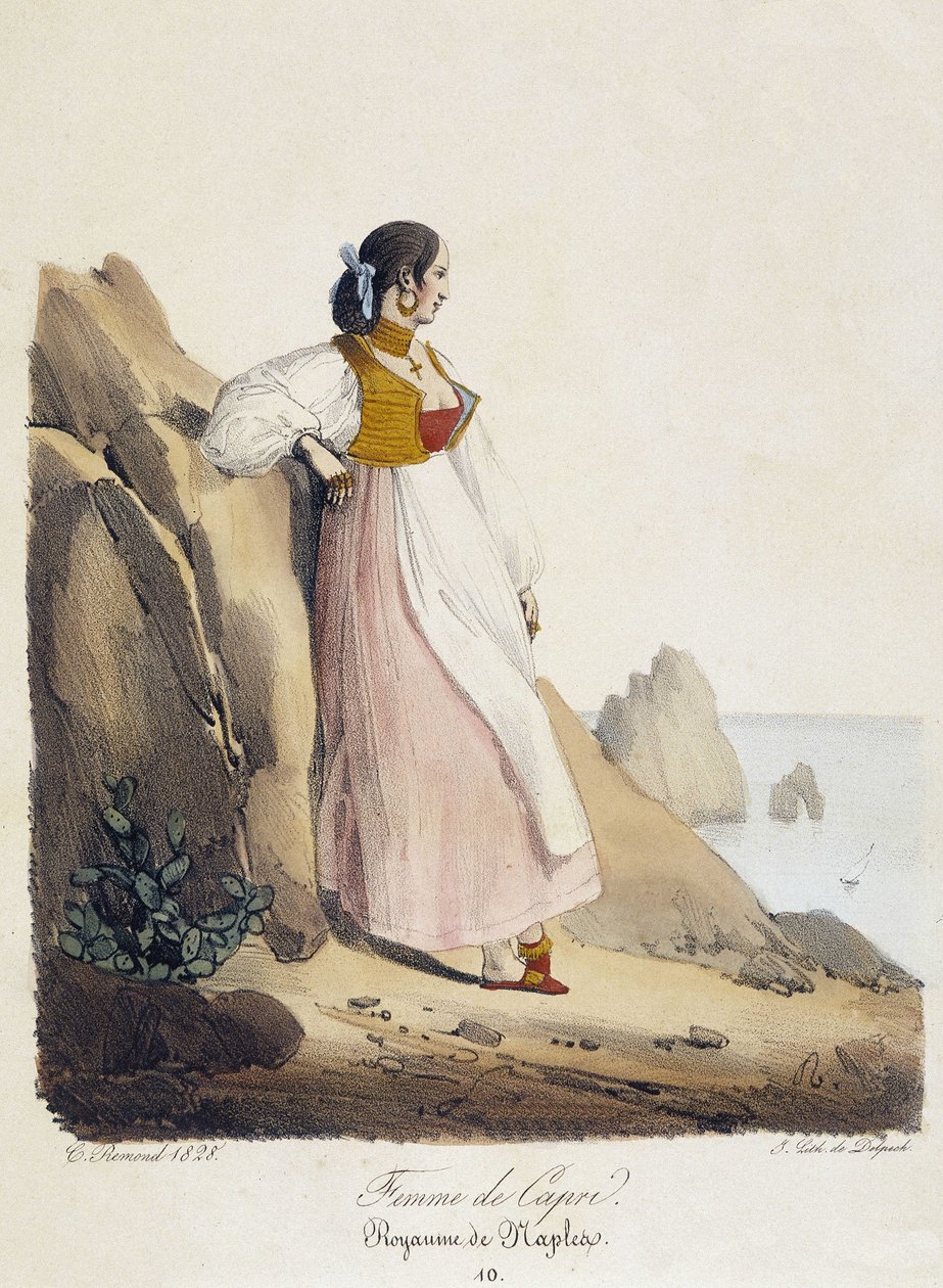 Capri Kadını - Napoli Krallığı by French School
