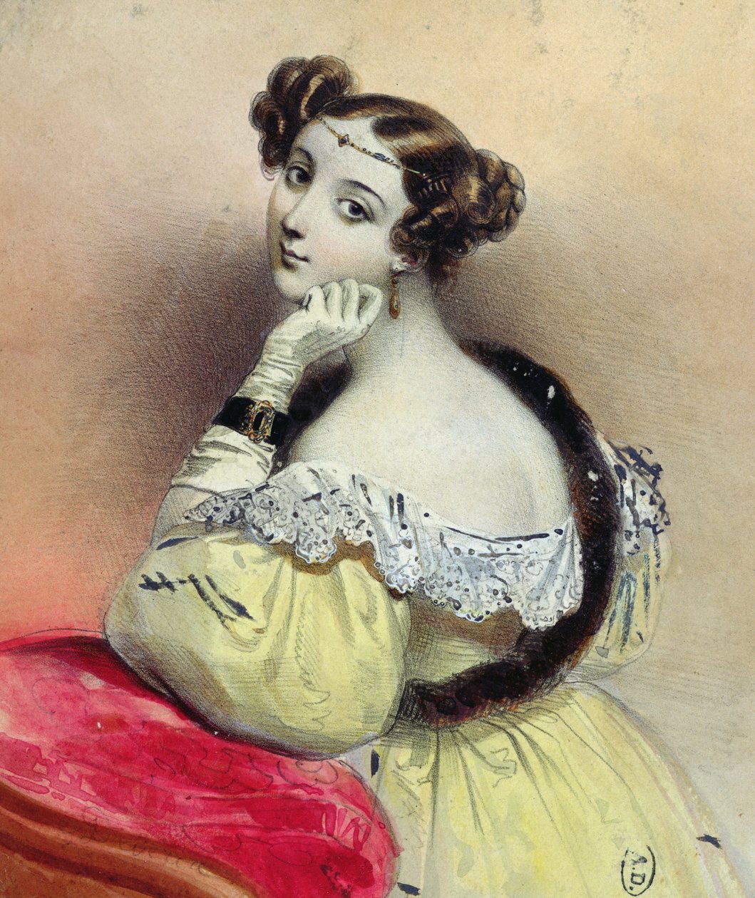 Taçlı Kadın, 1835 dolayları by French School