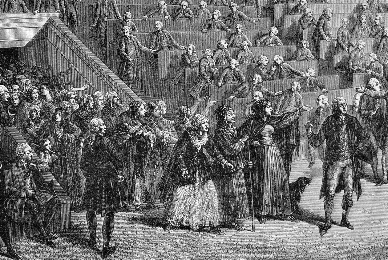 Kadınlar Meclisi işgal ediyor, 56 Ekim 1789 by French School