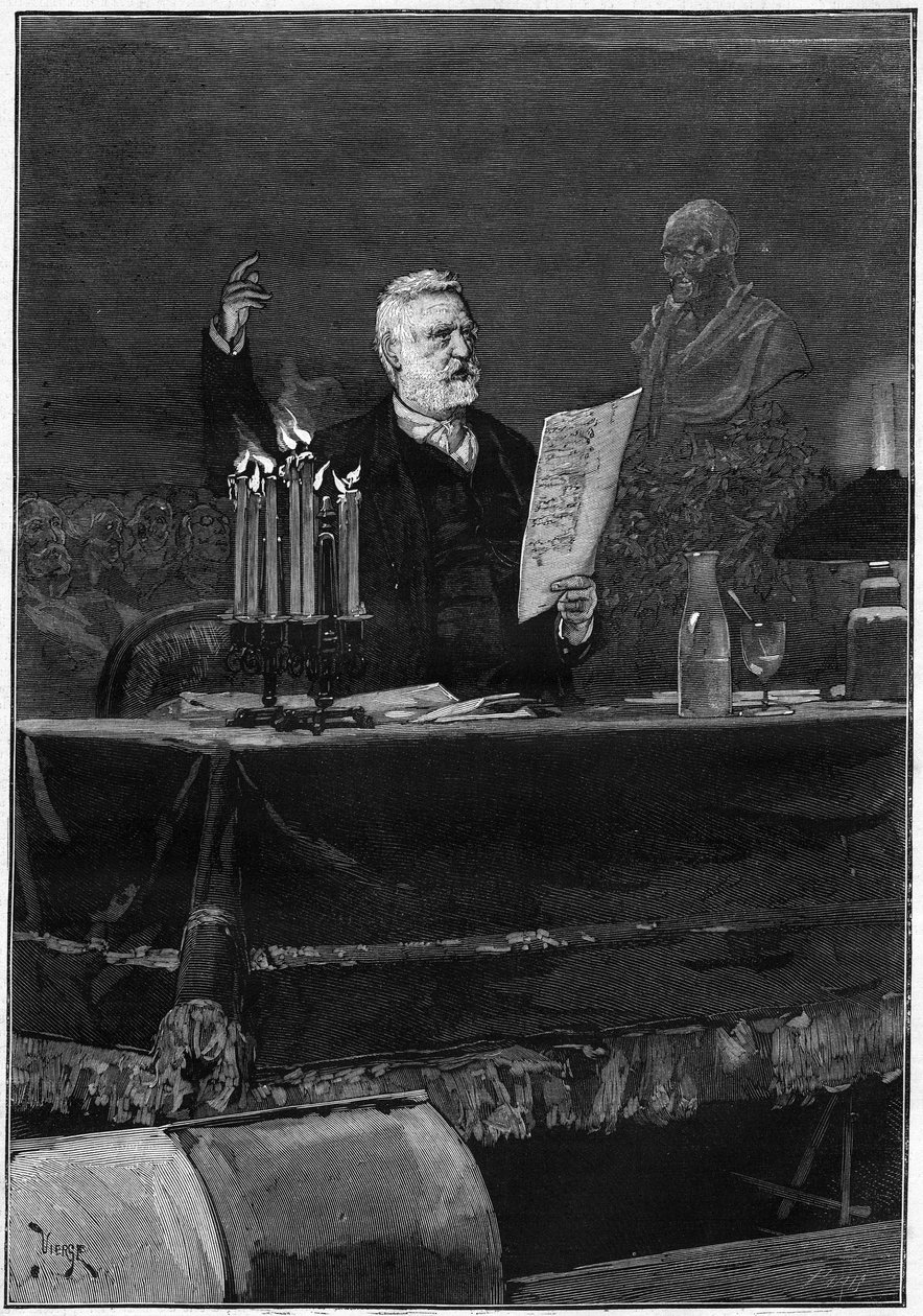 Yazar Victor Hugo (1802-1885) 30 Mayıs 1878