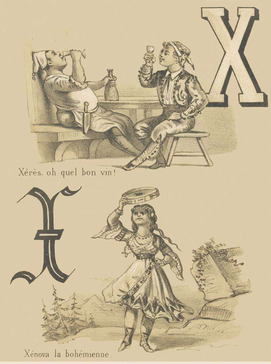 X: Xeres, oh ne güzel şarap! / Bohem Xenova by French School