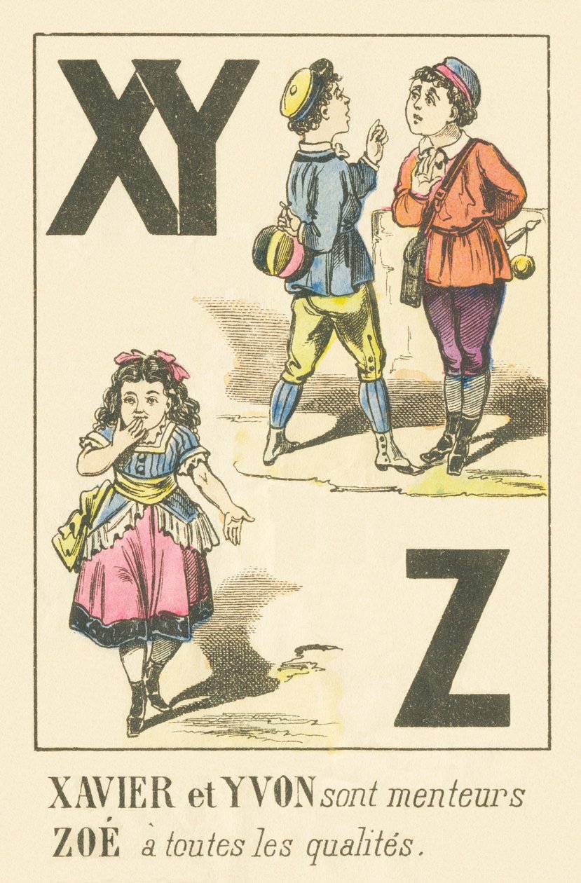 X Y Z: Xavier ve Yvon yalancıdır Zoe tüm niteliklere sahiptir by French School