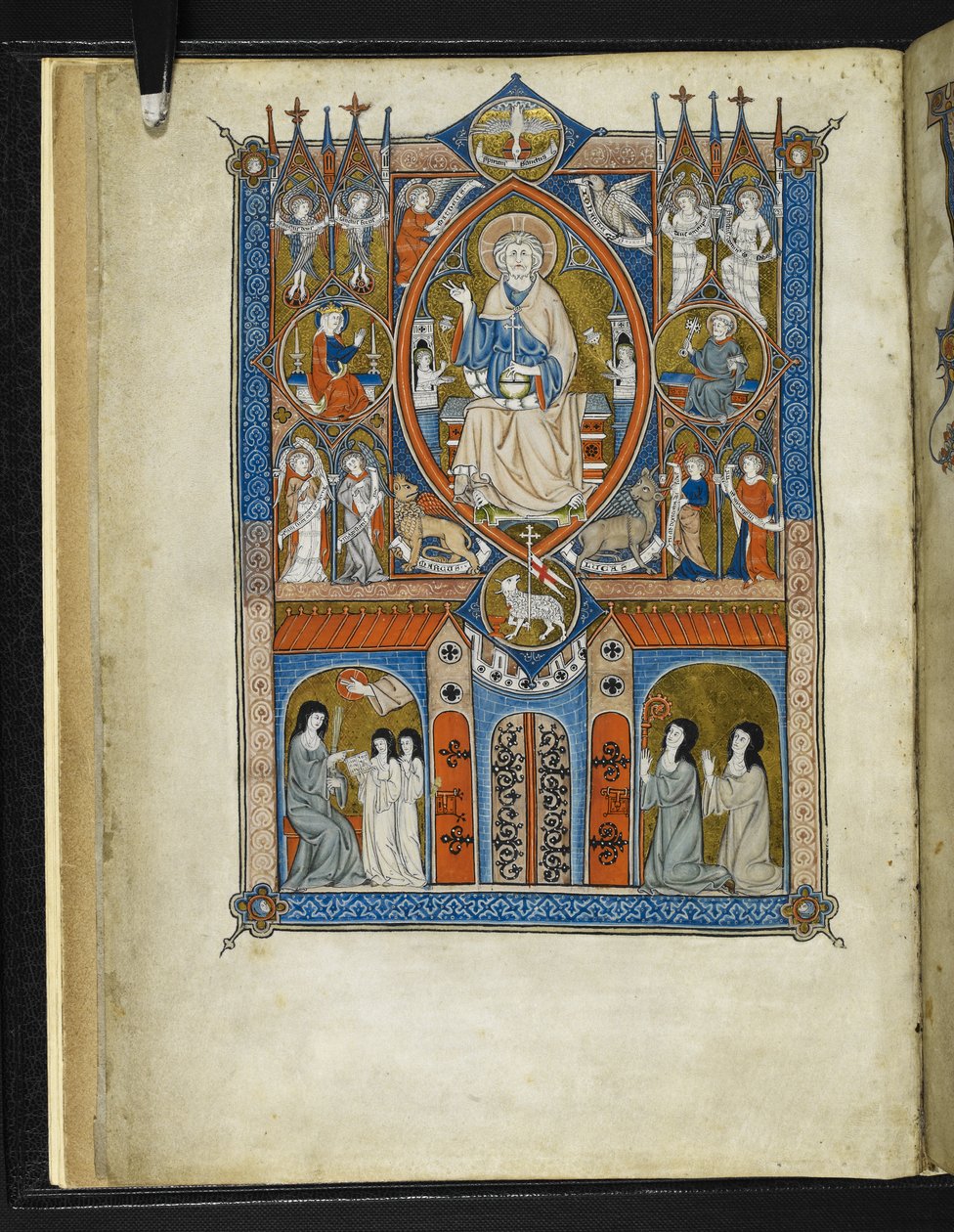 Yates Thompson MS 11 f.1v Sainte Abbaye