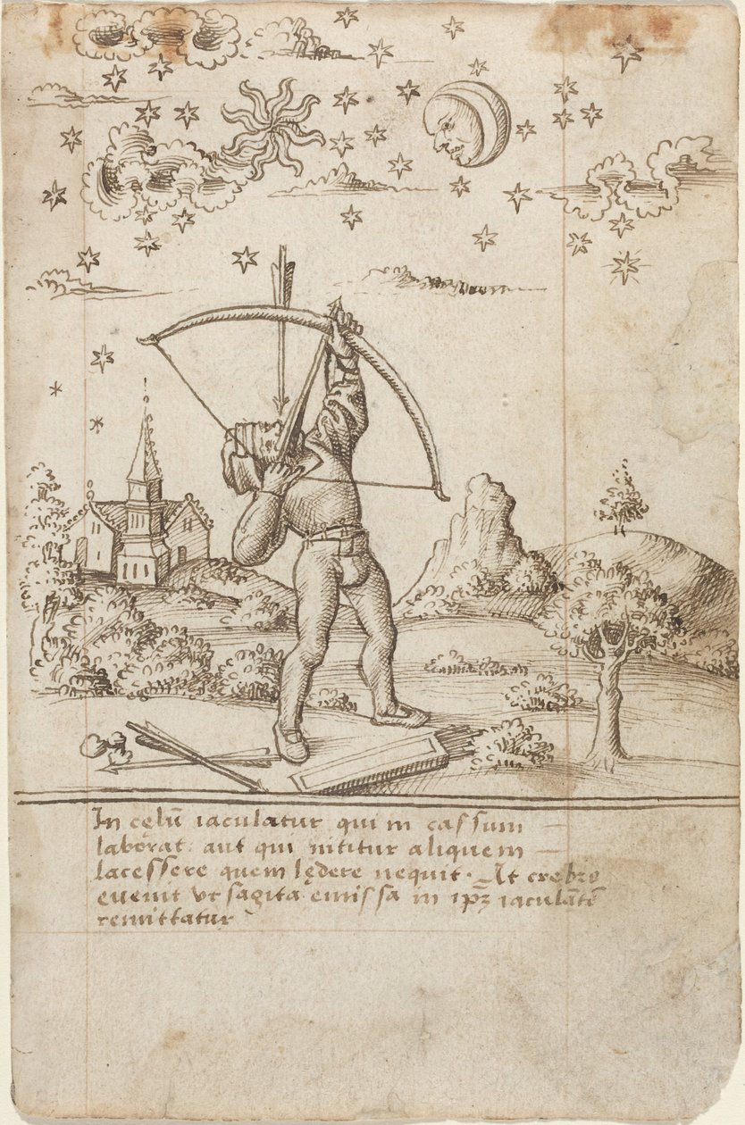 Cennete Ateş Ediyorsun [fol. 9 recto], c.1512-1515 (kalem ve mürekkep) by French School