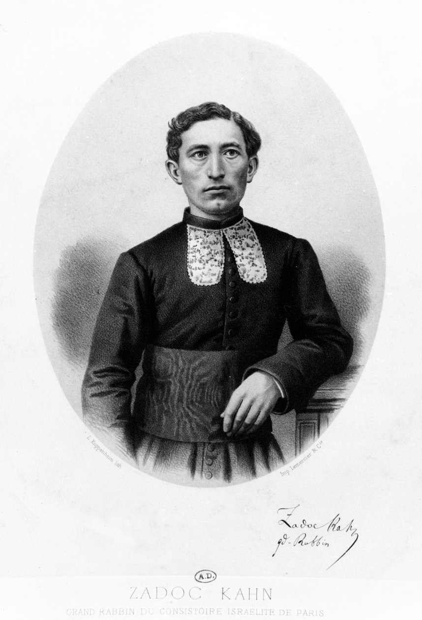 Zadoc Kahn, Fransa Konsolosluğu Hahambaşısı, 1869 dolayları by French School