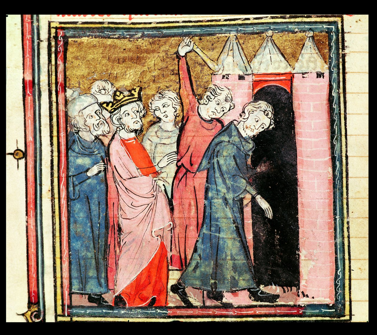 f.86v Charles Martel, Grandes Chroniques de France