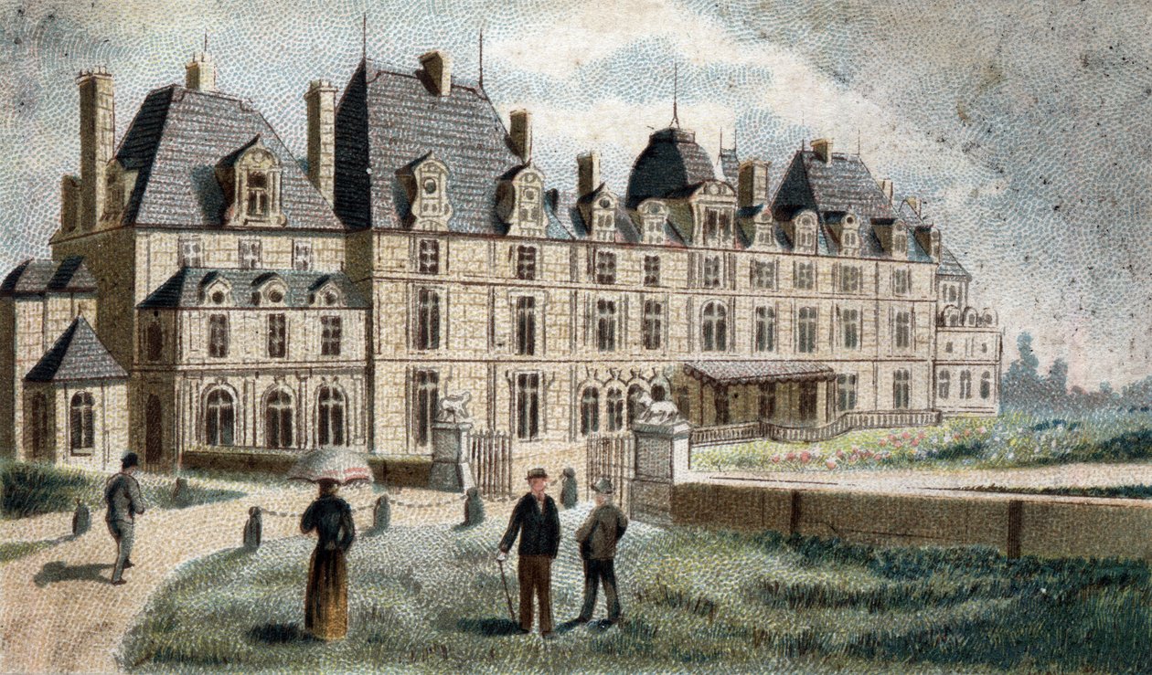 Eu kalesinin görünümü (Seine Inferieure). by French School