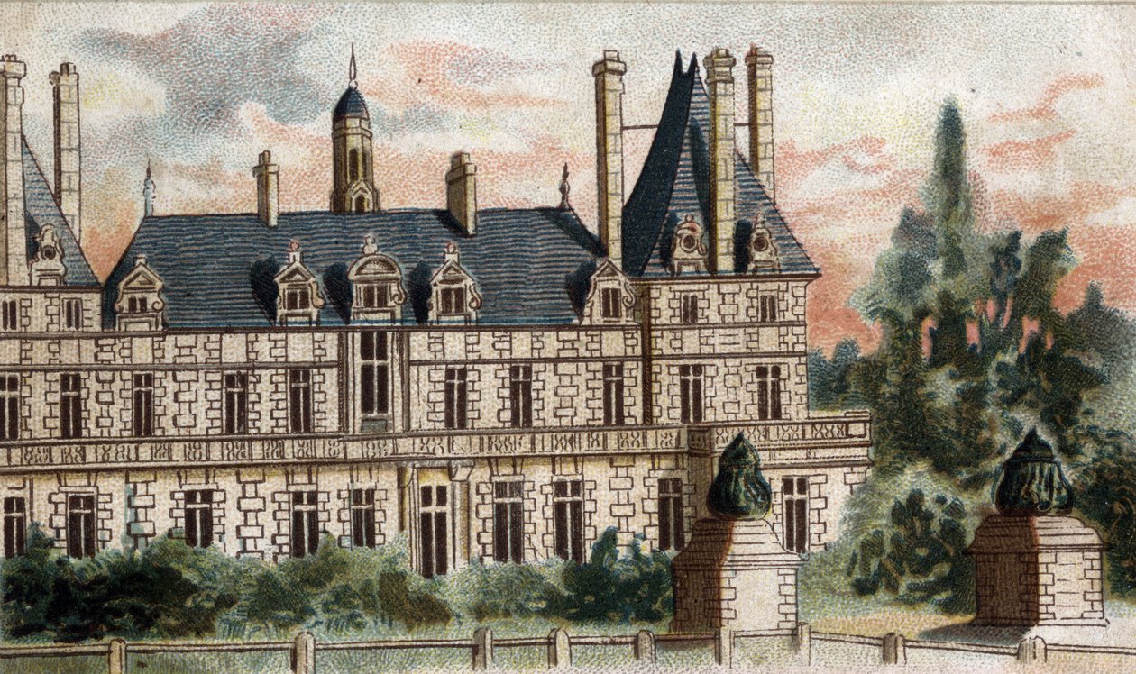 Rosny (Seine ve Oise) kalesinin görünümü. by French School