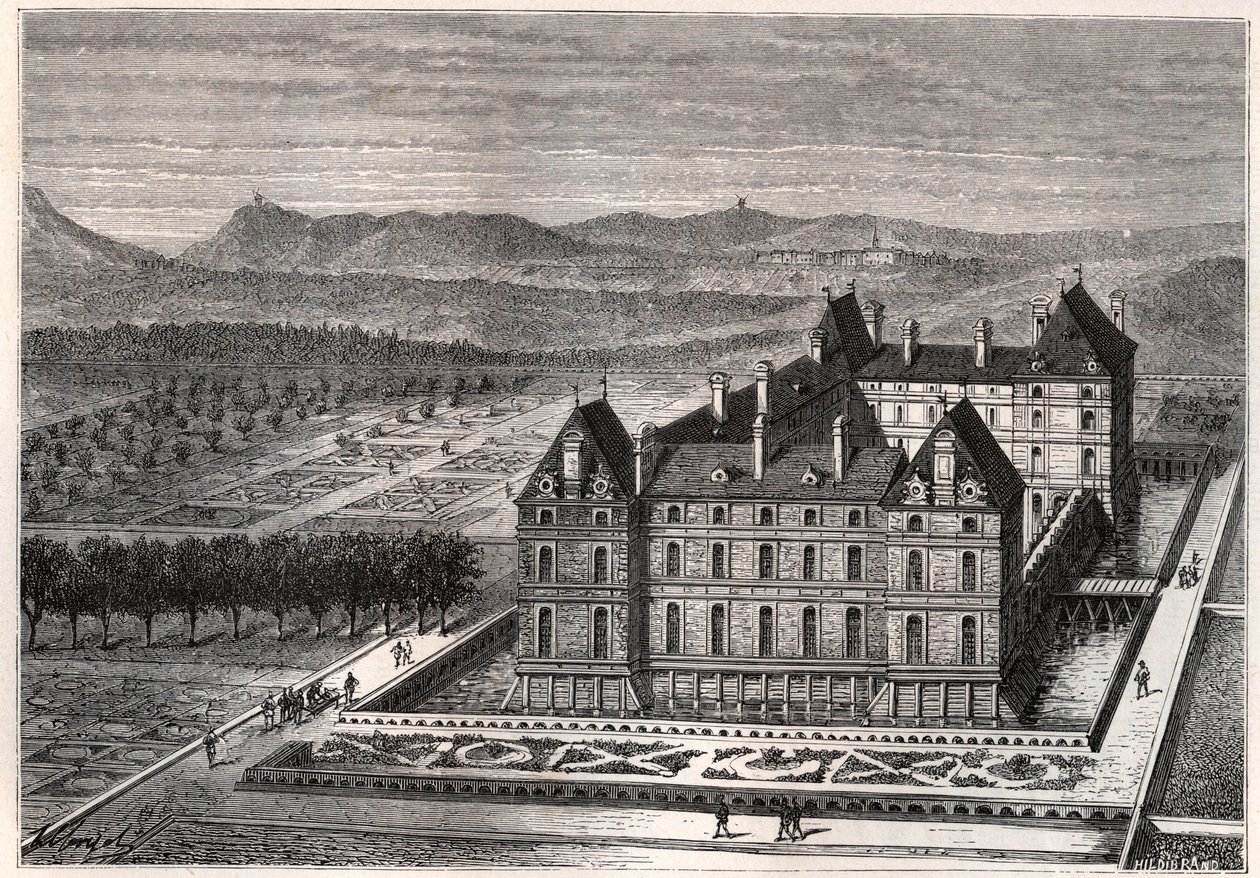 Rosny kalesinin görünümü by French School