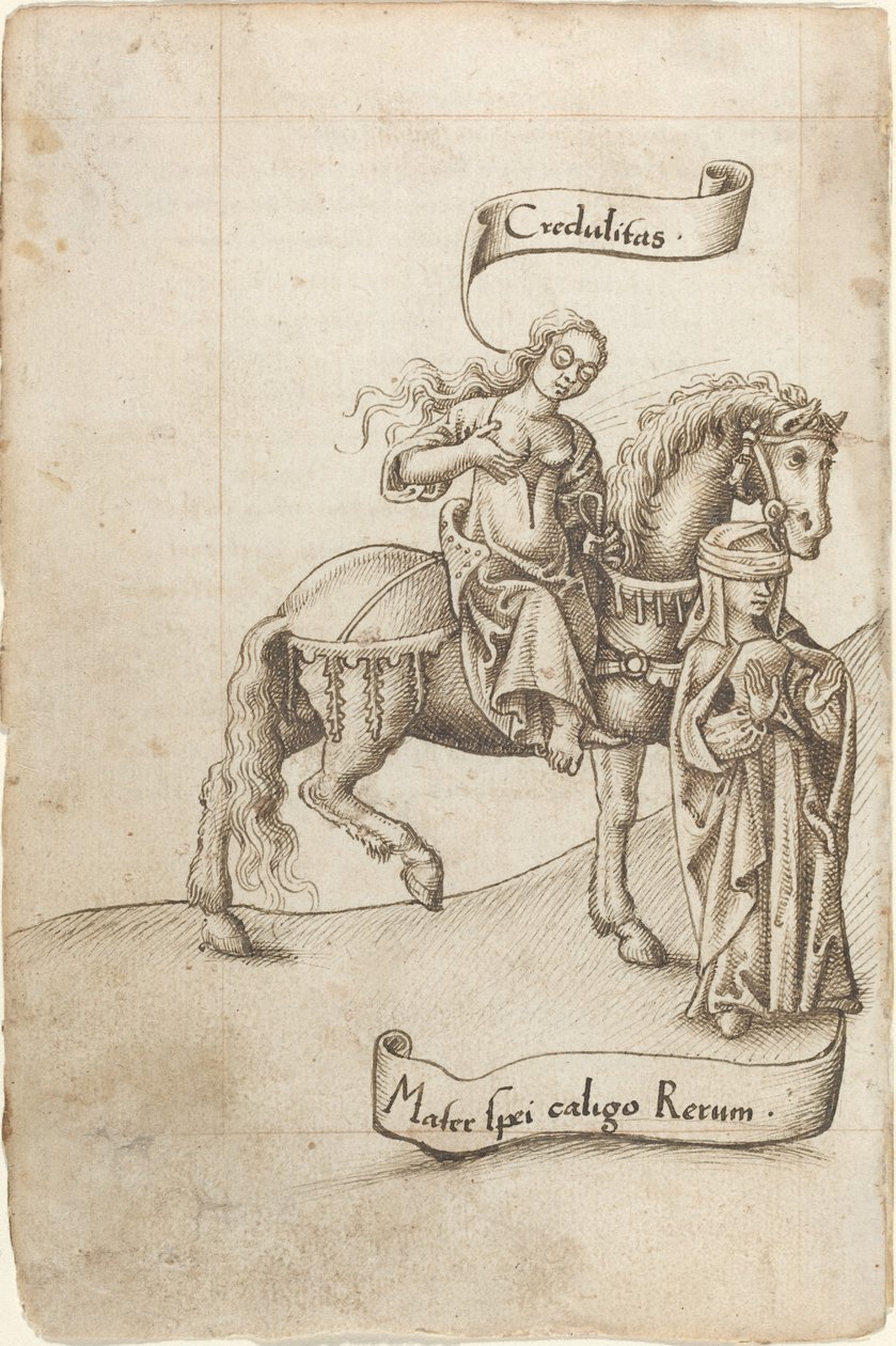 Credulity, Umudun Annesine Bakmaya Hazırlanıyor [fol. 18 derece] by French early 16th Century