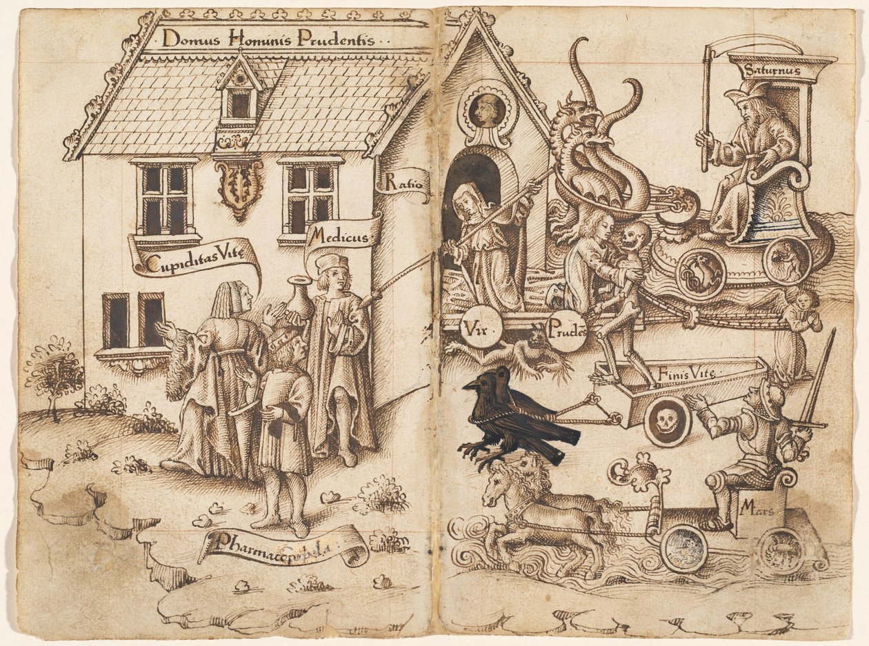 "Sonuna Vardığınızda Geri Dönmeyin" [fol. 26 verso / 27 recto] by French early 16th Century