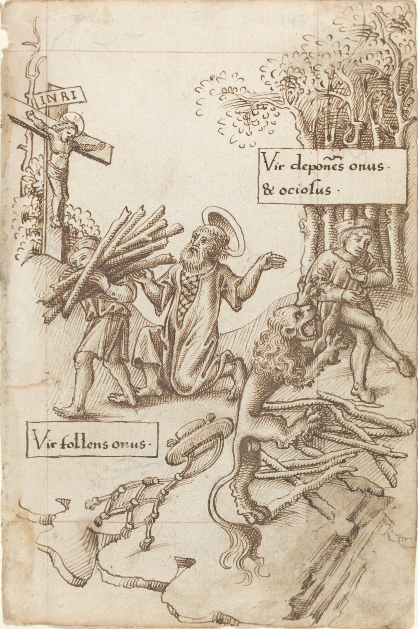 "Yükünü Yükleyene Değil, Yükünü Yükleyene Yardım Edin" [fol. 31 rekto] by French early 16th Century