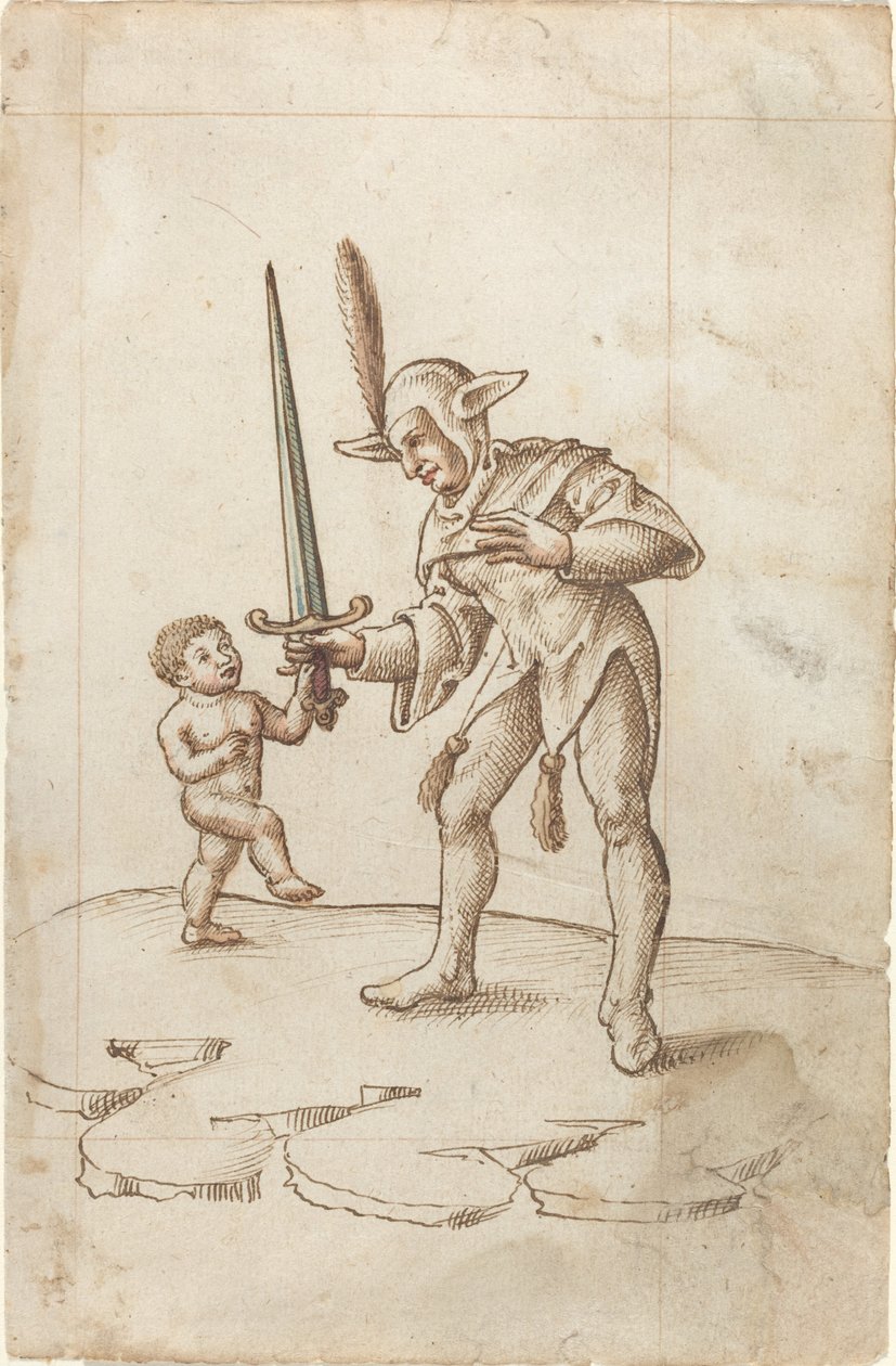 "Keskin Kılıcı bir kenara çevirin" [fol. 44 rekto] by French early 16th Century