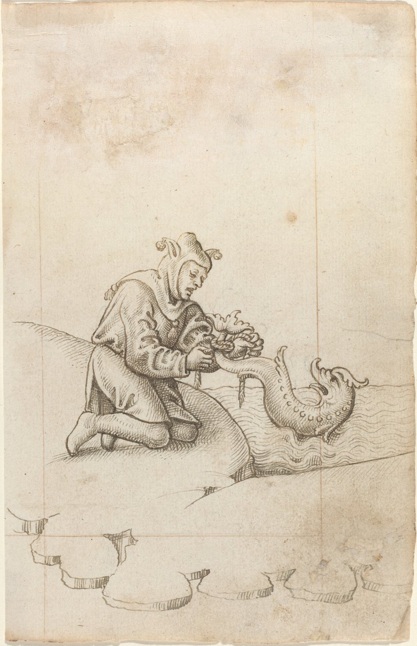"Bir Yunusu Kuyruğundan Bağlıyorsunuz" [fol. 17 rekto] by French early 16th Century